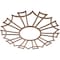 Ekena Millwork Augustus Wood Fretwork Pierced Ceiling Medallion, Walnut, 24"OD x 8 1/2"ID x 1/4"T CMWP24X24X0250AUWA - alternate 4